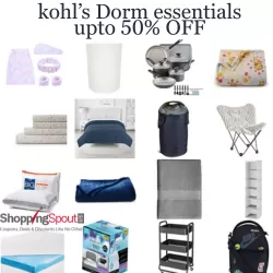 Kohl's Dorm Room essentials upto 50% off